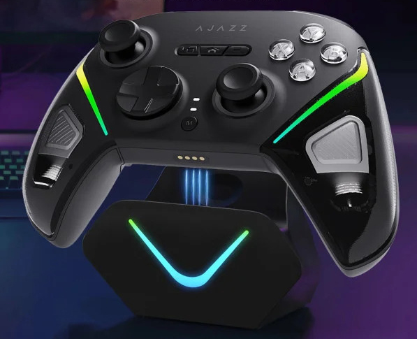 Беспроводной геймпад Ajazz GP100 Set 1000 Гц с механическими кнопками и триггерами Холла